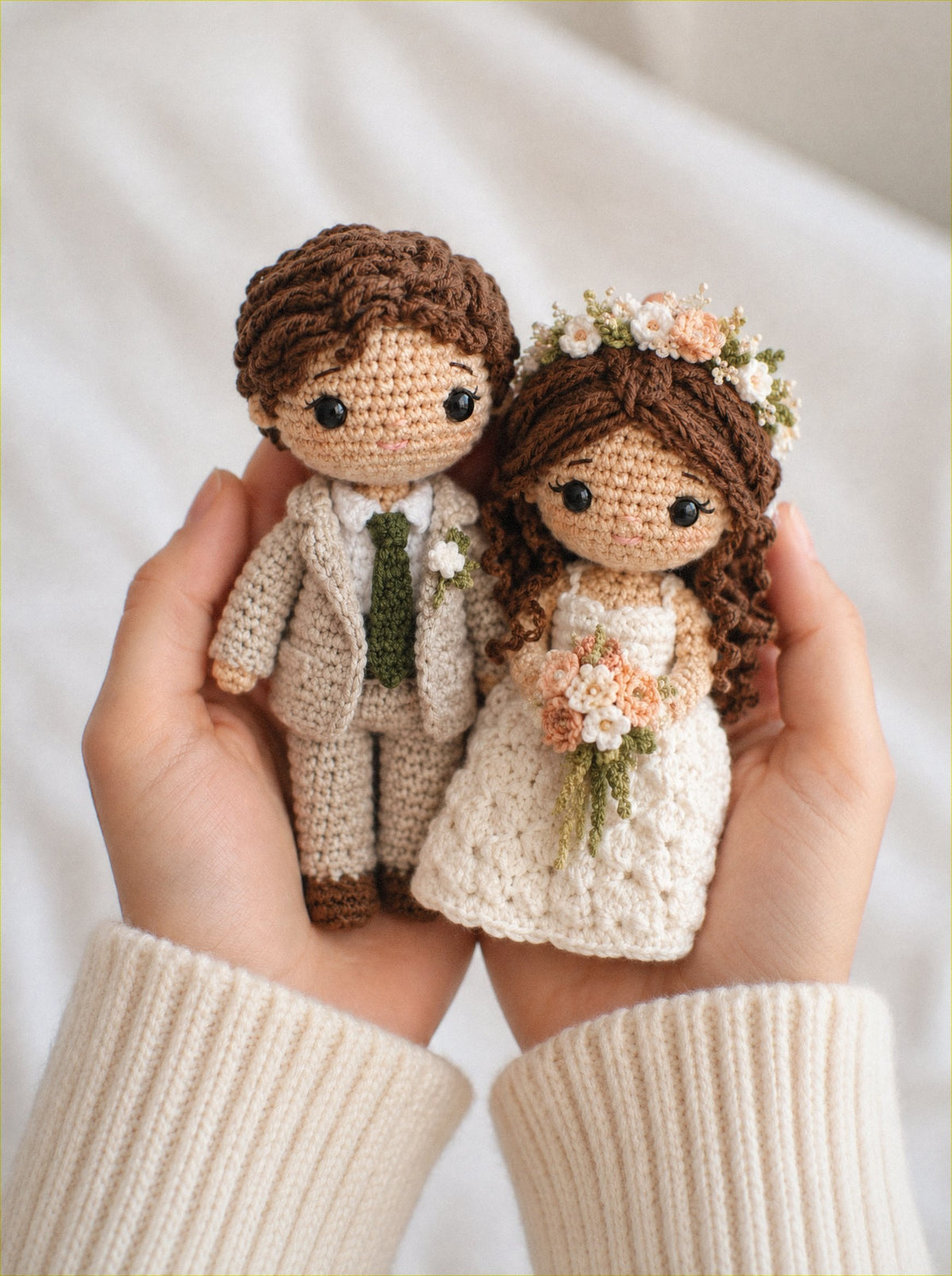 Bloomie Me Doll couple held in hands